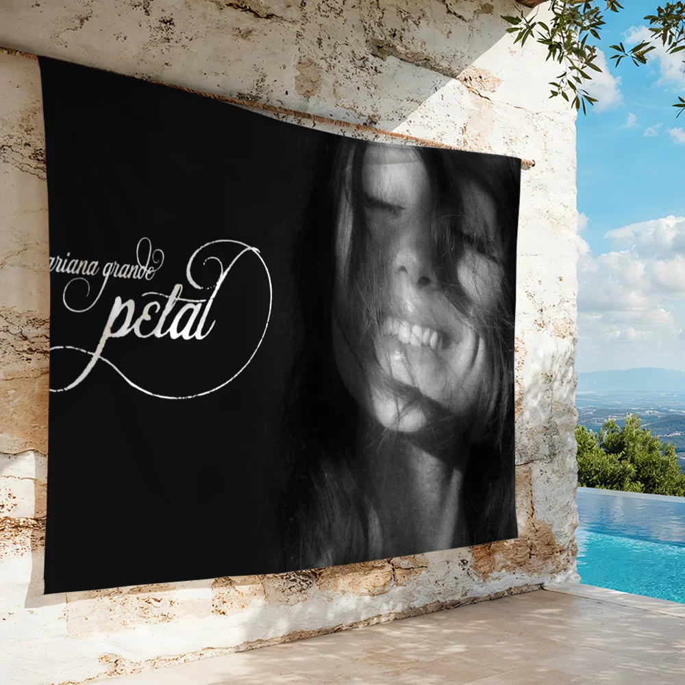 Singer A-Ariana G-Grande Petal Music 2026 flag For Living Room Home Dorm Decor Wall Outdoor Camping Party Banner Gifts