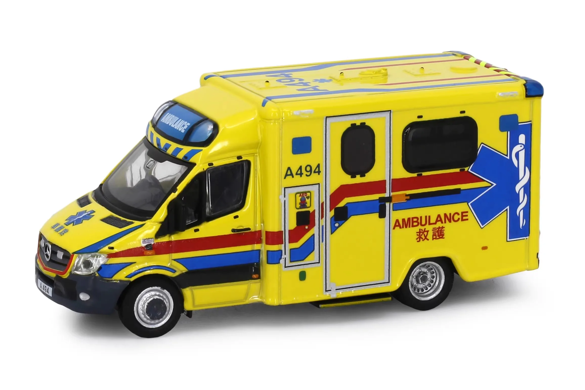 Tiny 1:76 MB Sprinter Ambulance A494 Hong Kong FSD DieCast Model Collection Limited Edition Hobby Toys