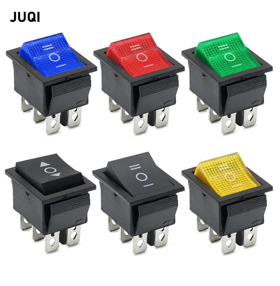 

KCD4 1 шт. кулисный переключатель питания ВКЛ-ВЫКЛ-ВКЛ 3 положения 6 Электрооборудование с выключателем света 16 А 250 В переменного тока/20 А 125 ВА