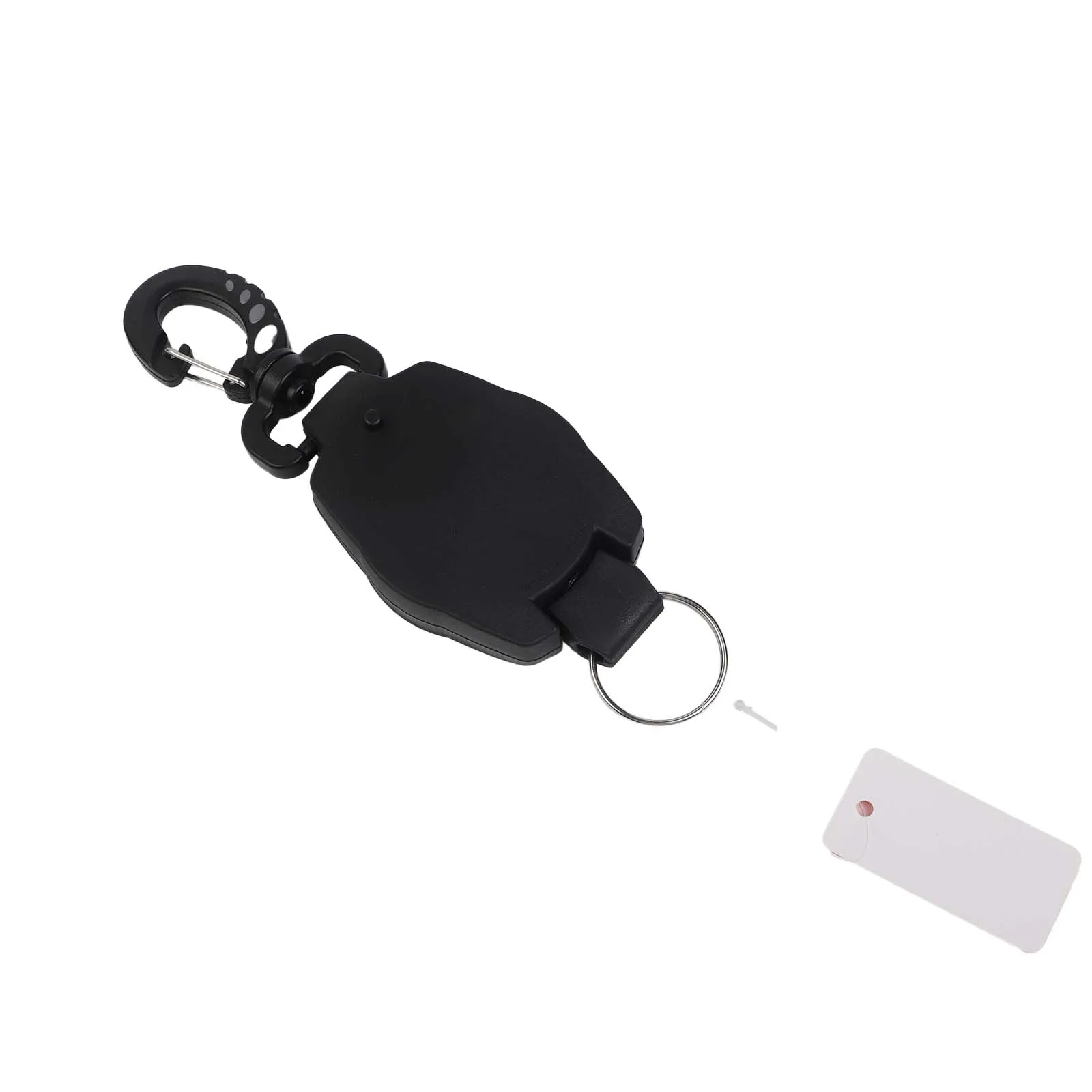 Retractable For diving for retractor with Split Ring and Clip for Secure Attachment to or Weight Belt Up to 41 Inch Extension