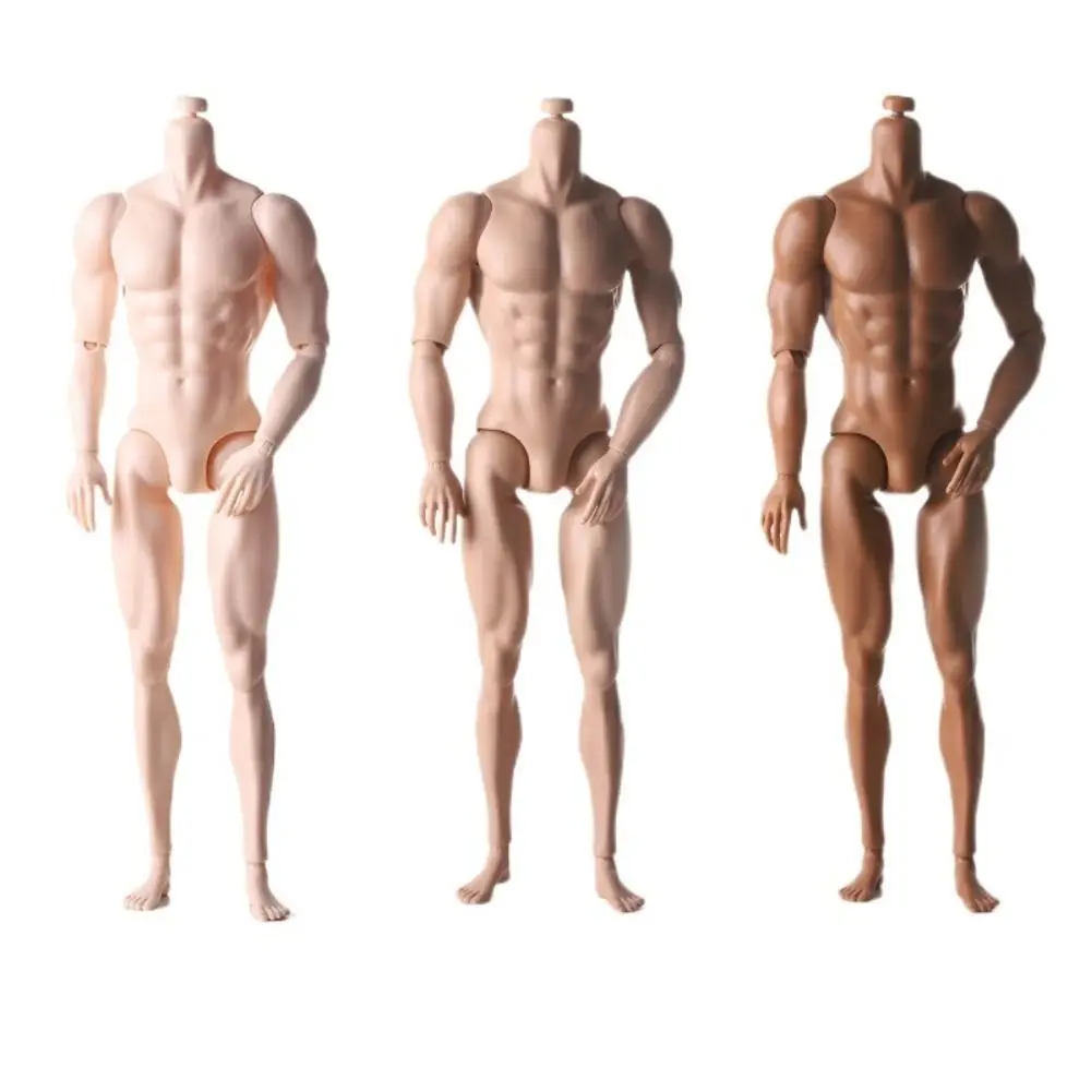 

Birthay Gifts 31cm Height 1/6 Male Body Joint Movable Strong Man Male Model White Normal Tan Replacement Action Figure Body DIY