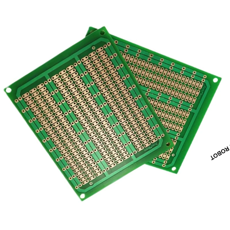 1 peça diy 7x9 7*9cm protótipo de papel pcb placa de circuito de matriz de experimento universal fileira única furo contínuo 70x90mm