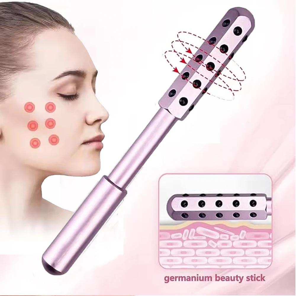 30 Germanium Facial Roller Bar Face Lift Anti Wrinkle Facial Massager Skin Care Tool Derma Rolling Face Massage Roller Wand