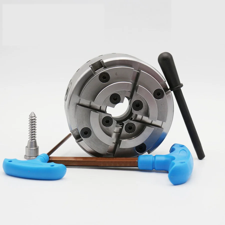 Mandris de rolagem de 4 polegadas de alta qualidade Mandril de rolagem de torno de torneamento de madeira