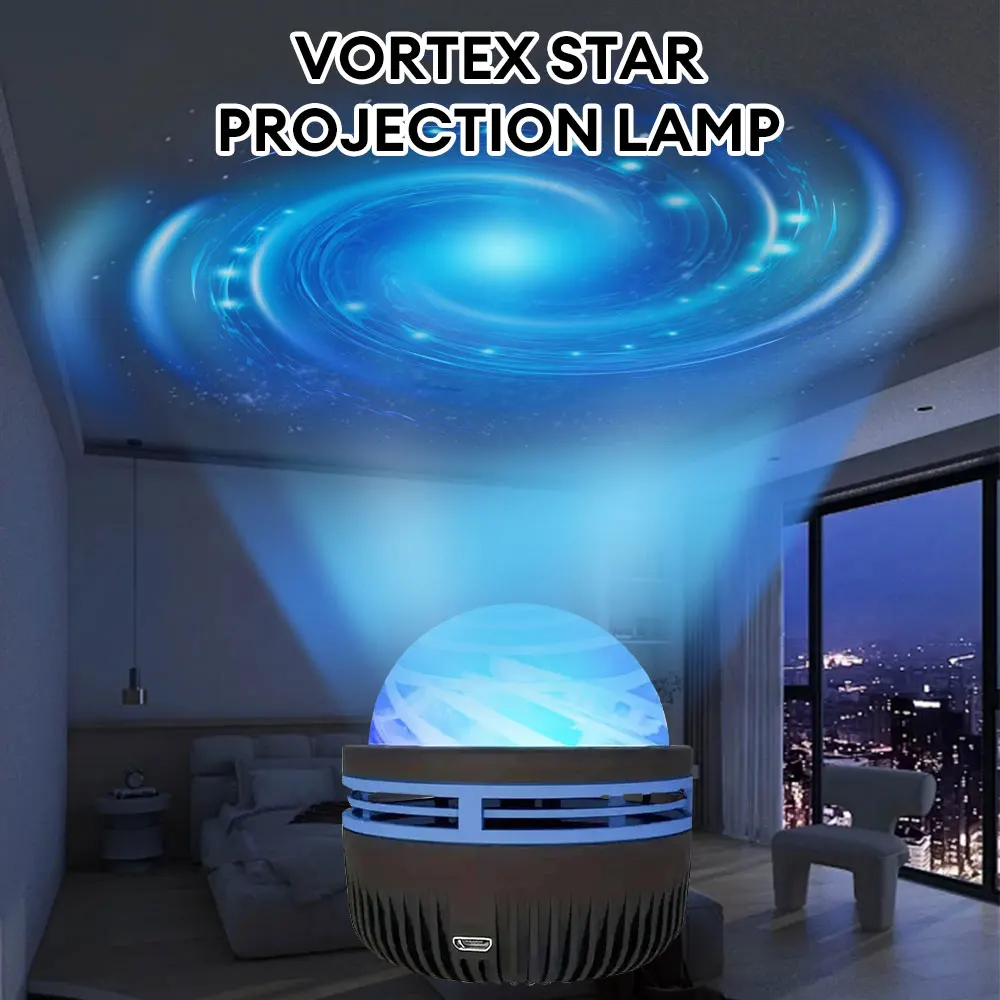 Projektor LED Galaxy lampa wir gwiazda z pilotem do sypialni lampka nocna do pokoju dziecięcego dekoracja świąteczna