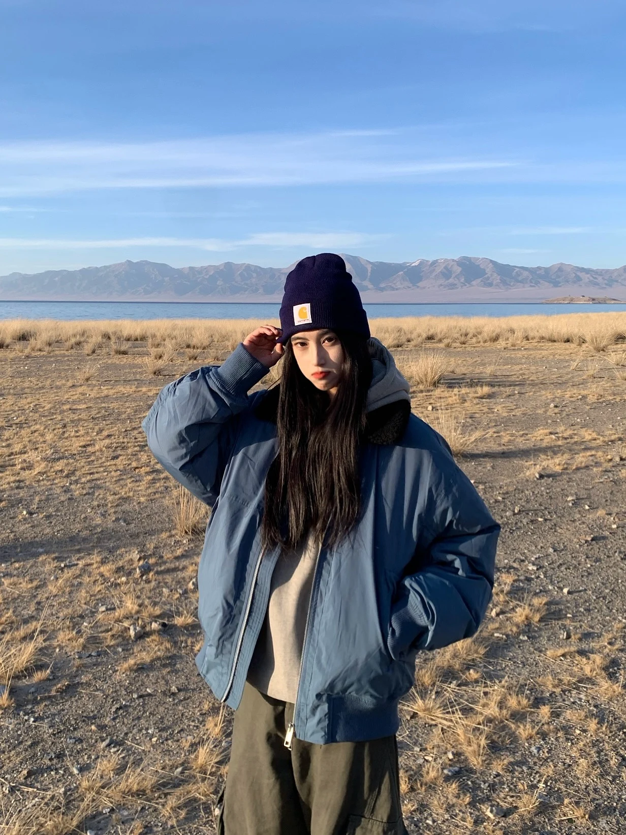 

Ретро-куртка в американском стиле, свободного кроя, с утепленным воротником-пилотом, теплая зимняя верхняя одежда для пар, на молнии