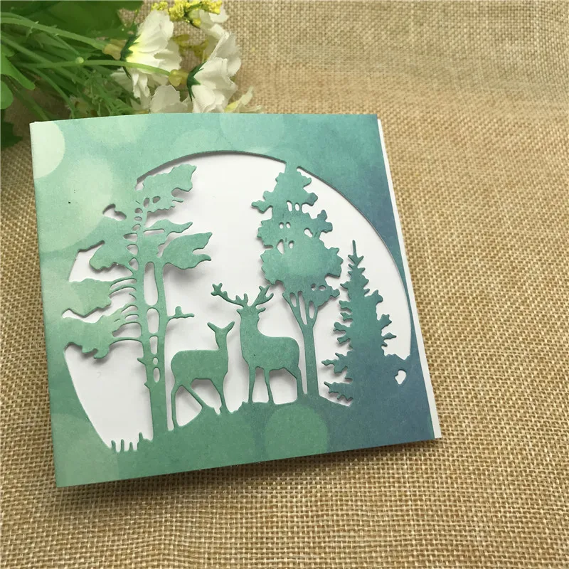 Christmas Tree Animal  Metal Cutting Dies Stencils Scrapbooking Decorative Embossing Folder Carbon Steel Paper Card DIY Die Cuts