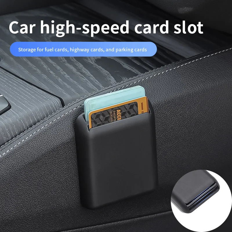 Organizador Multifuncional para Carro, Caixa de Armazenamento para Cartões e Bilhetes, Suporte Universal para Acessórios Internos do Carro