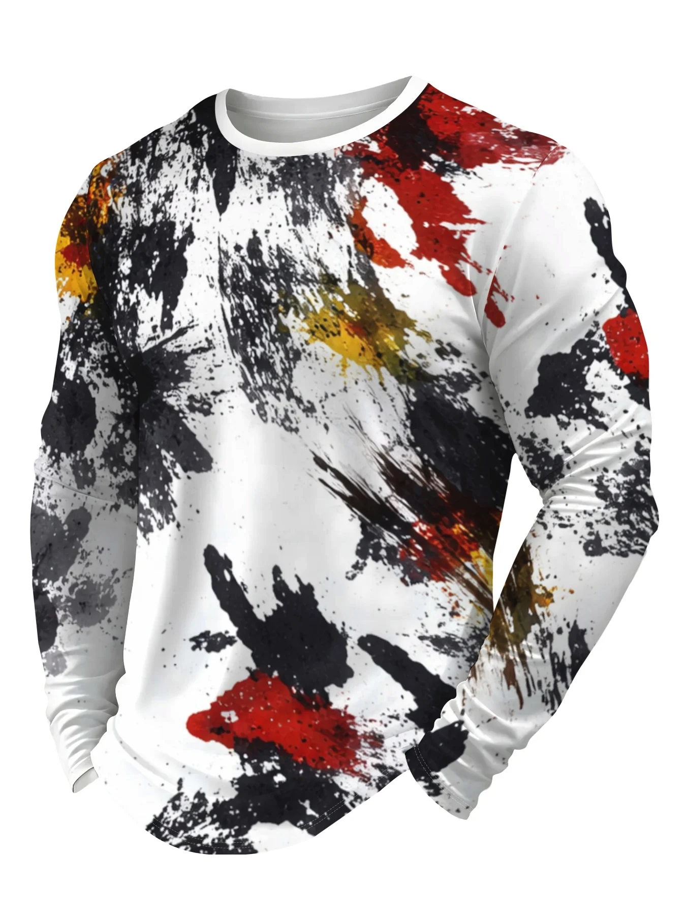 Men’s Casual T-Shirt – Street-Style Graffiti Print – Fashionable, Casual, Sporty, Fitness-Ready, Everyday Wear, Trendy