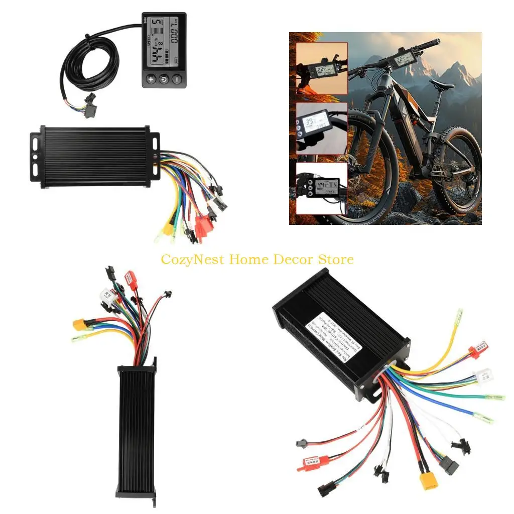 92MF Electric Bike Controller 30A Electric Bicycles Controller With LCD Display For Great Performances And Low Noise