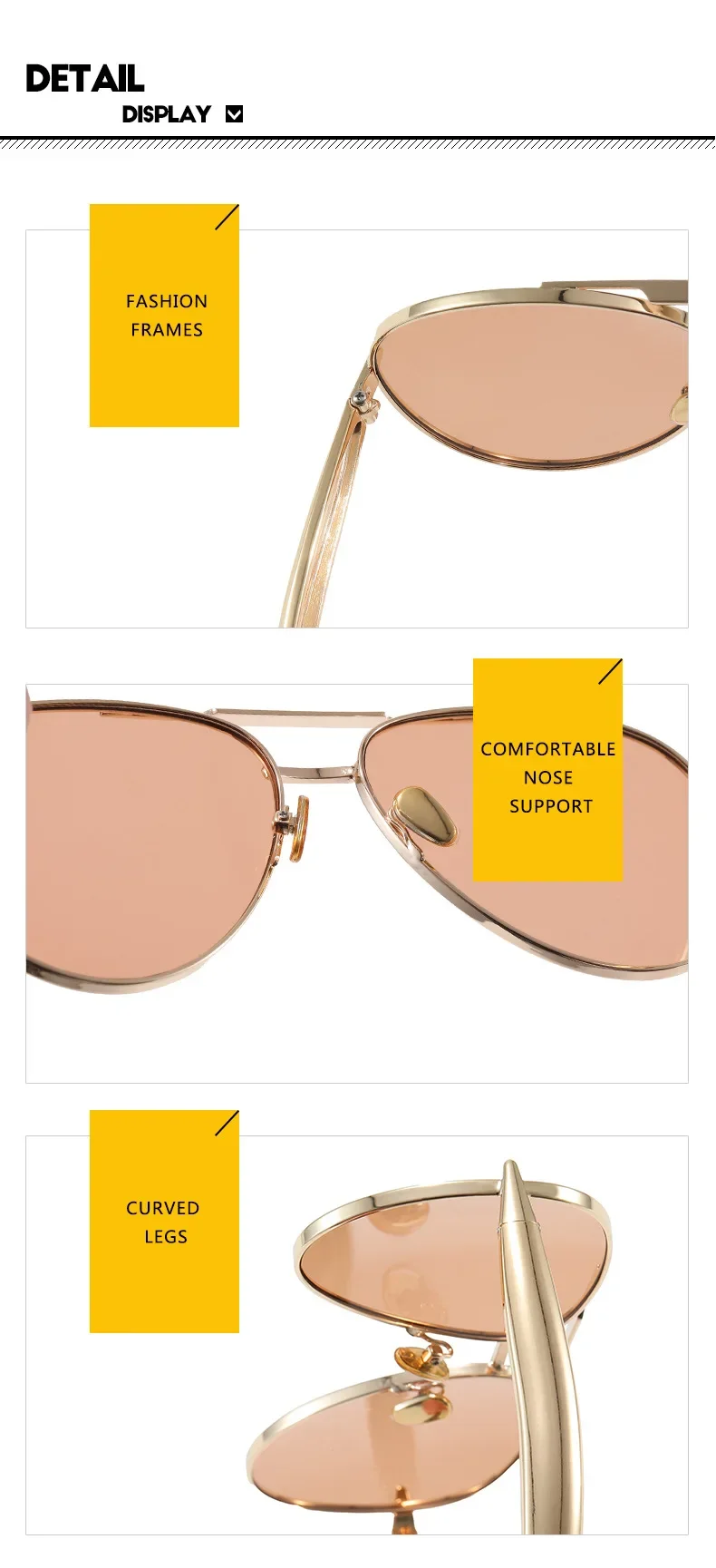 Neue Y2K Vintage Metall-Piloten-Sonnenbrille für Damen und Herren, Punk-Stil, Beliebte Outdoor-Fahrbrille, Luxus-Marken-Designer-Brille, UV400-Schutz – Detail 17