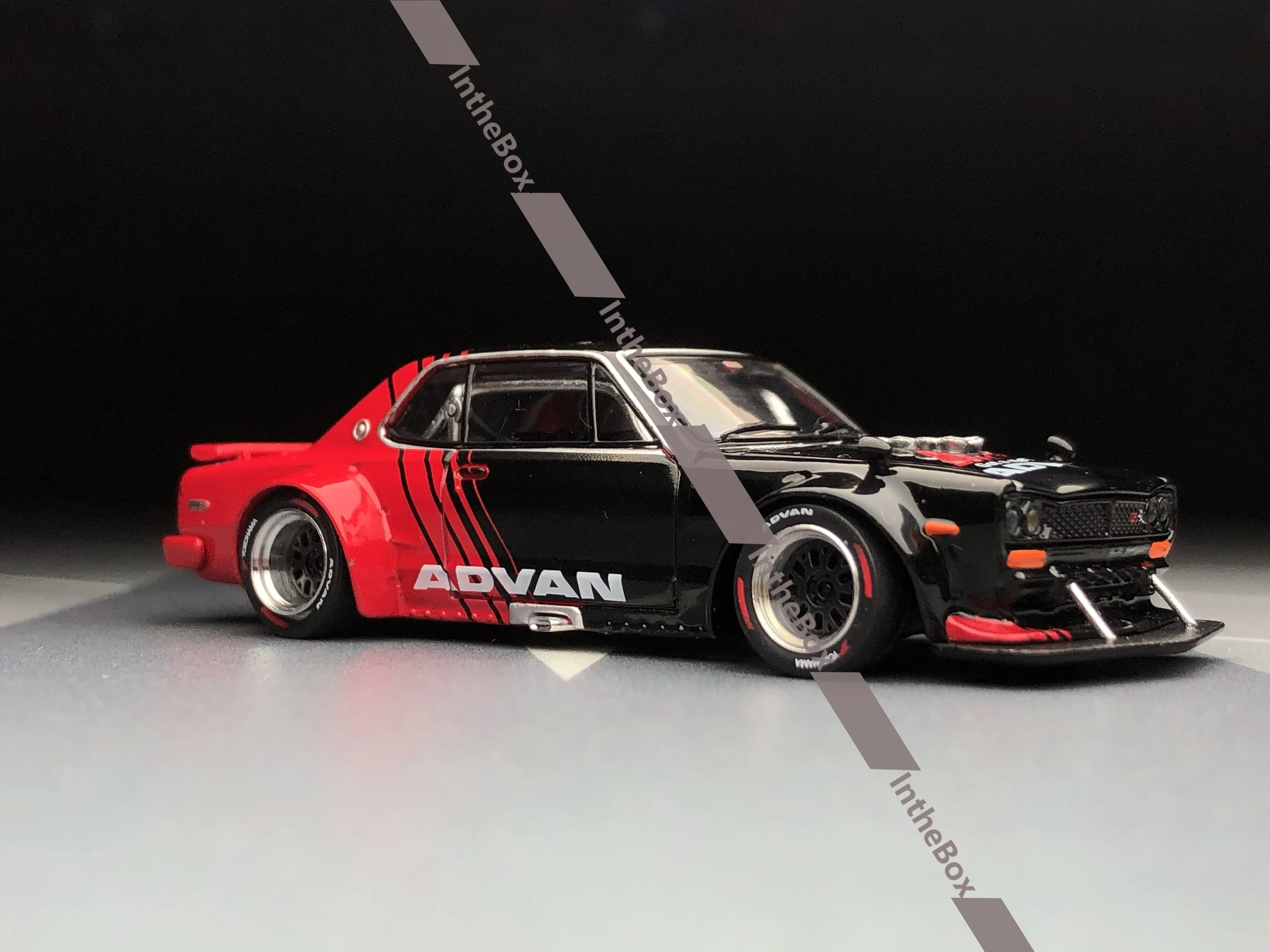 Pop Race 1/64 Skyline GT-R V8 Drift Hakosuka JDM Diecast Model Car Collection Limited Edition Hobby Toys