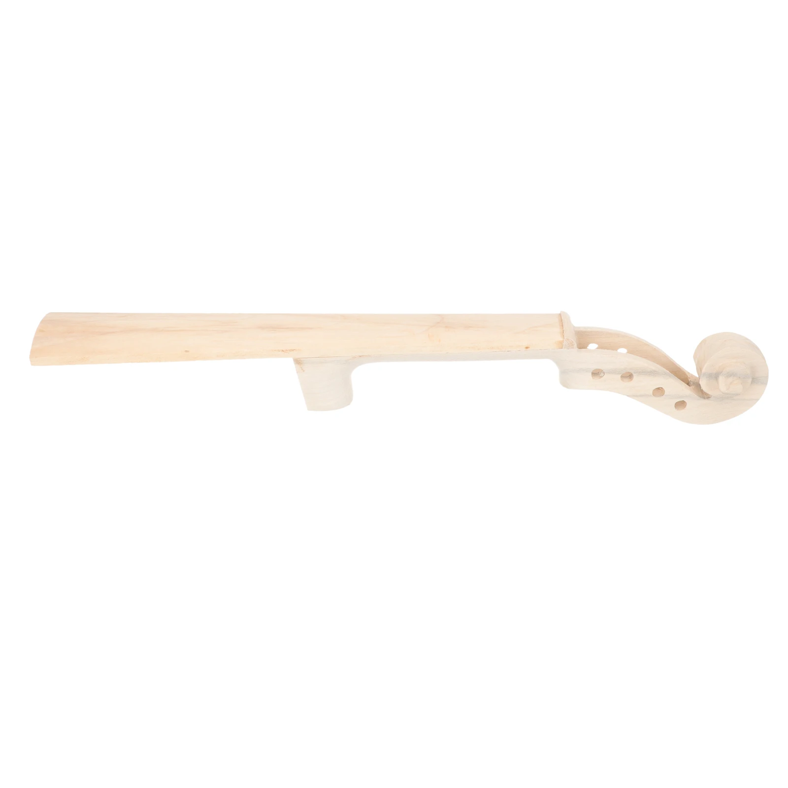 

4/4 Size Violin Fingerboard Durable Wooden Maple Replacement Smooth Polished Professional Accessory Unfinished Neck Head
