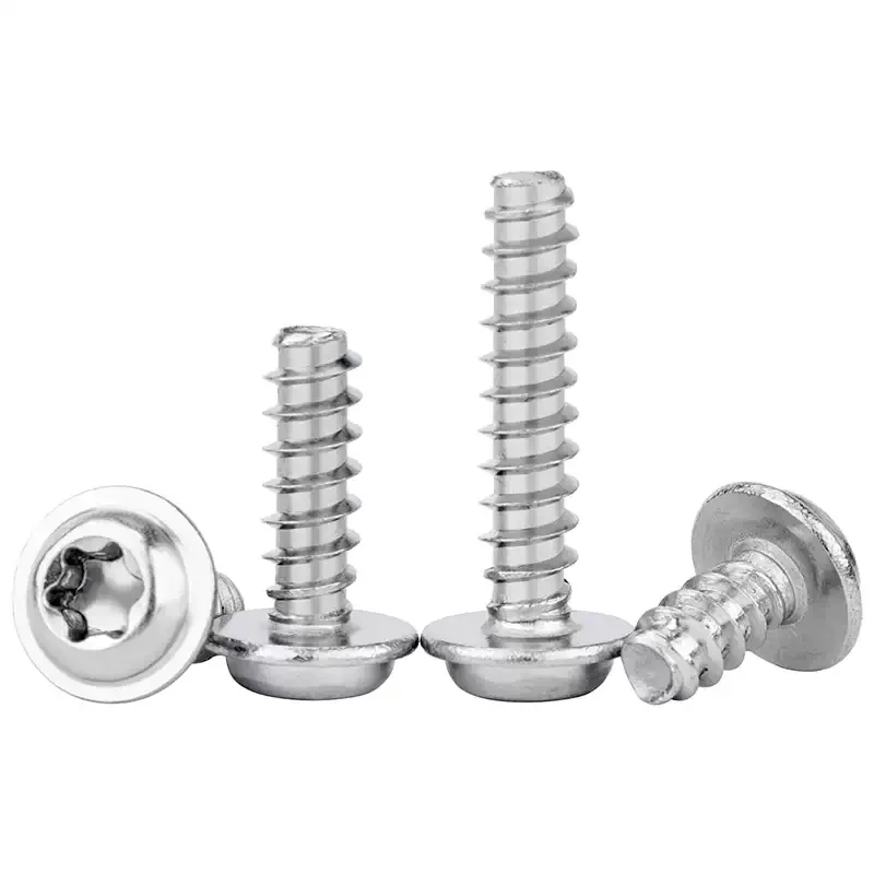 M2 M3 M4 M5 Pwb 304 Stainless Steel Pan Plus-blossom Torx With Cushion Self-tapping Screw Anti-theft Screw view 4