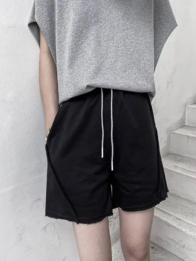 ผู้หญิงกีฬากางเกงขาสั้นกางเกงขาสั้นฤดูร้อนใหม่คลาสสิกง่ายๆสบายๆแฟชั่น Trend ขนาดใหญ่ขนาด5นาทีกางเกง