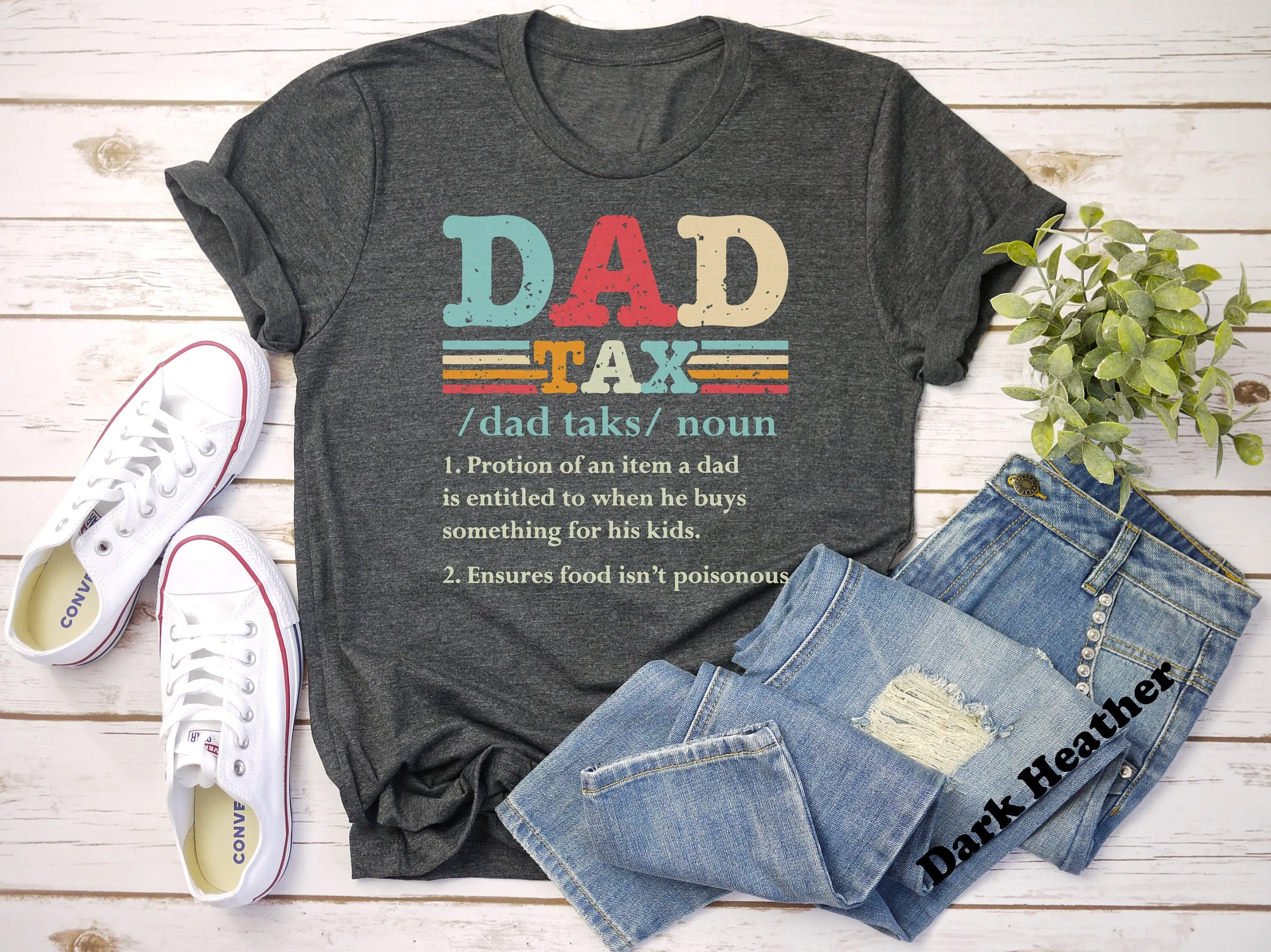 Dad Tax Definition T Shirt Funny Noun Retro Father'S Day S For