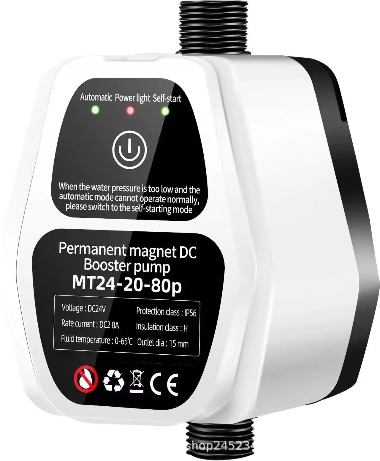 Shower Pressurized Auto Pump Toilet Booster Pump 24v Permanent Magnet Silent Waterproof Washing Machine Pump