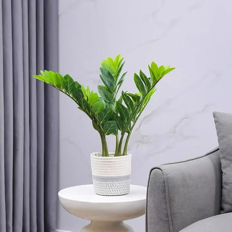 51in Gefälschte Pflanzen Große Künstliche Ficus Pflanzen Zweige Kunststoff Gefälschte Leafs Grün Banyan Baum Für Haus Schlafzimmer Garten Shop Decor – Detail 7