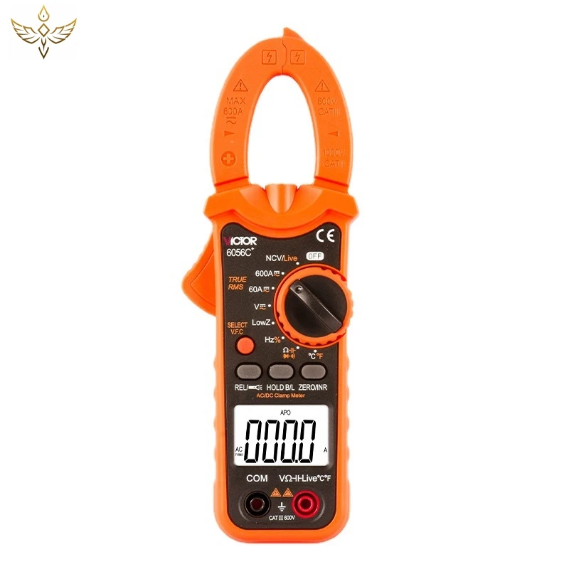 

Multimeter Clamp type 1000A True RMS VC6016/VC6056 Clamp meter three-position half display burn resistant clamp meter