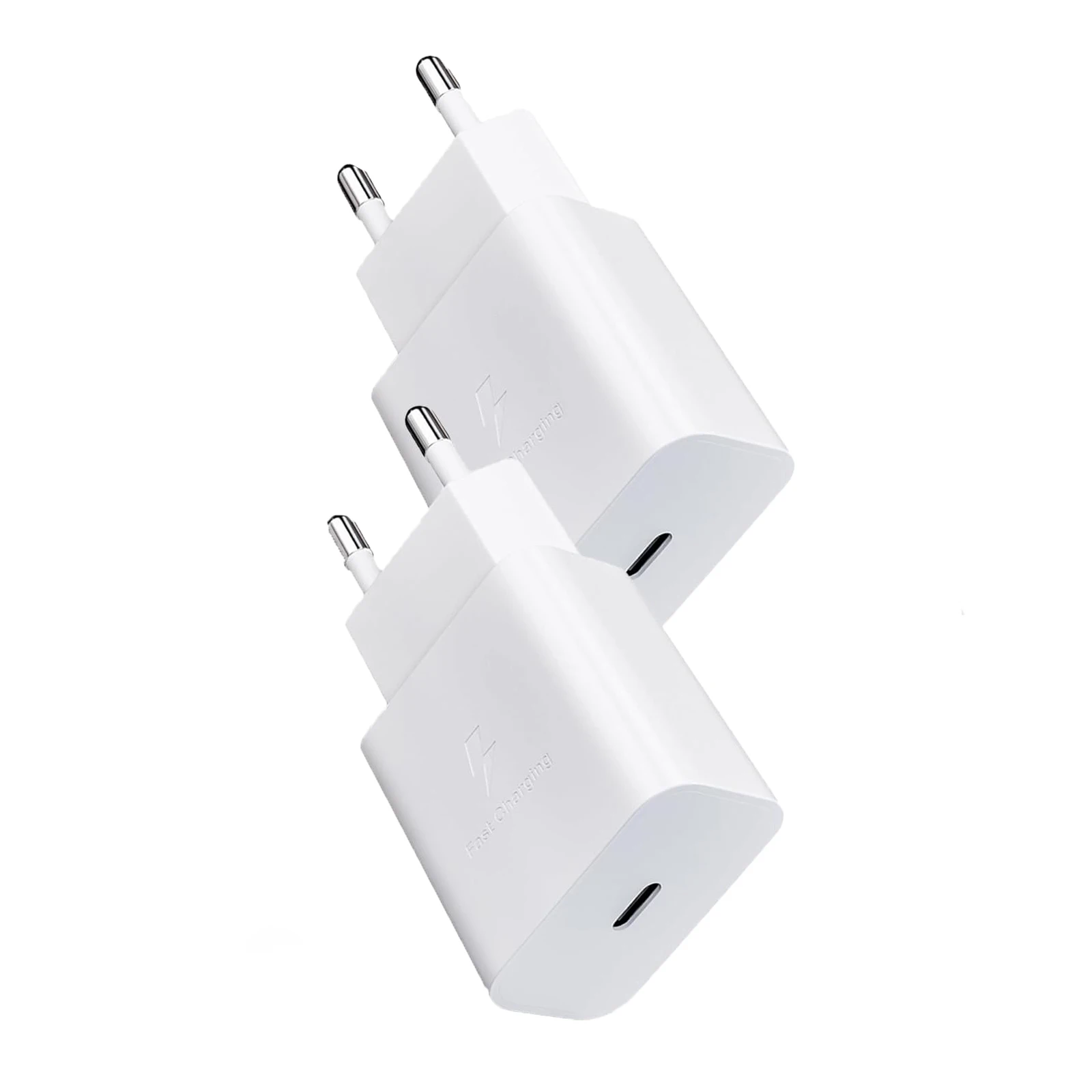 25W PD Charger, 2 Pack Type C Fast Charging Cable Wall Adapter for Samsung Galaxy S22 S23 S24/Tablet/ipad/iPhone15