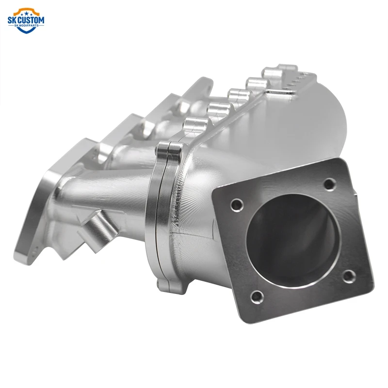 Custom CNC Billet Aluminum Sr20 Engine Intake Manifold With Fuel Rail