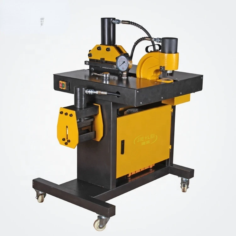 

DHY-200 200 x 12 mm Hole Punching Cutting Bending 3 in 1 Busbar Machining Machine