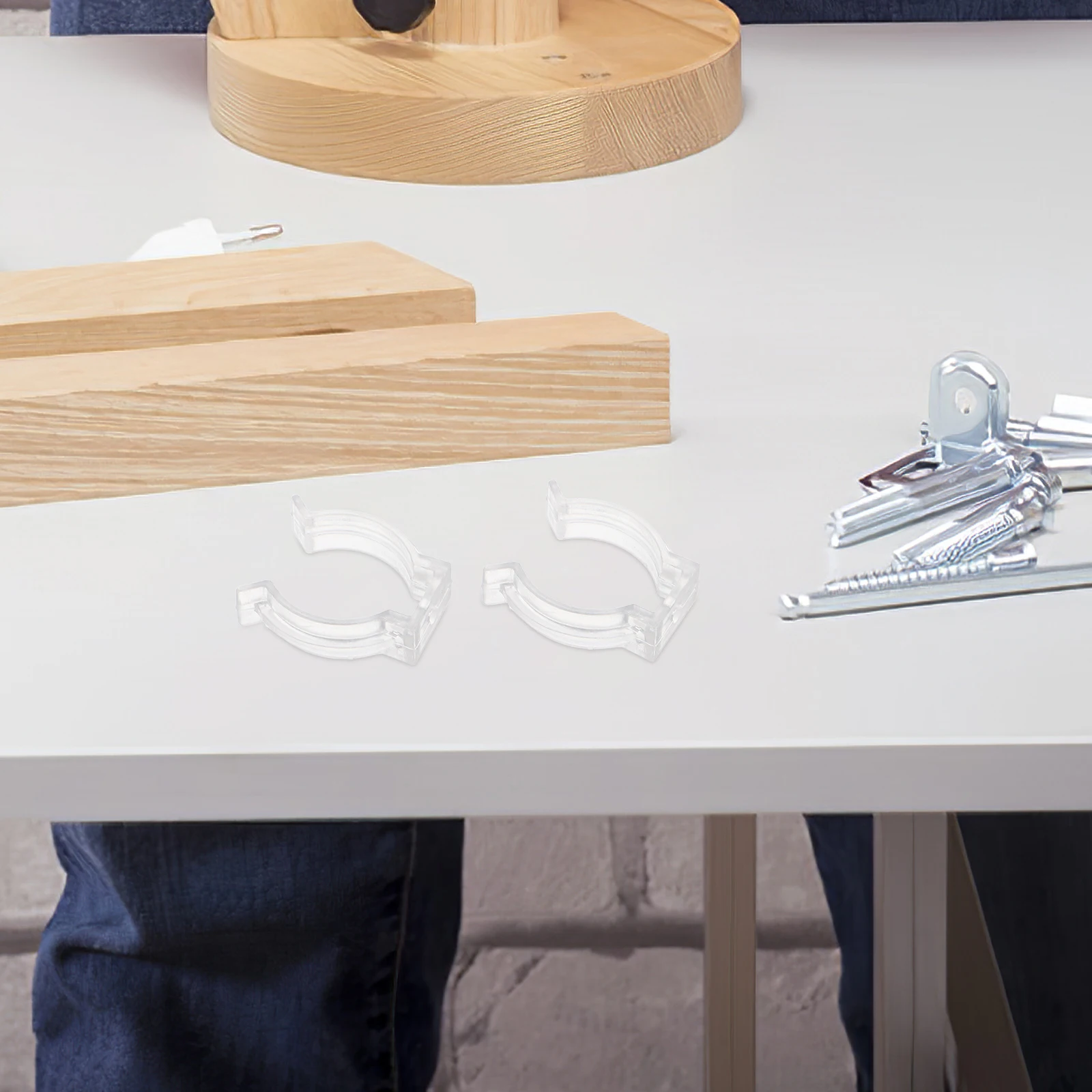 

20pcs Lamp Tube Clip Plastic Tube Light Clamps For Led Fluorescent Tubes Mounting Holder Fastener Indoor Outdoor Lighting