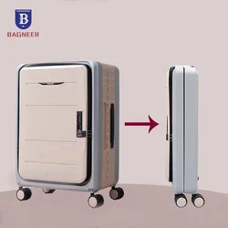 Valise de Voyage à Roulettes Pliable de 20 Pouces, Ensemble de Bagages à Roulettes, Anti-Chute, Mot de Passe GT