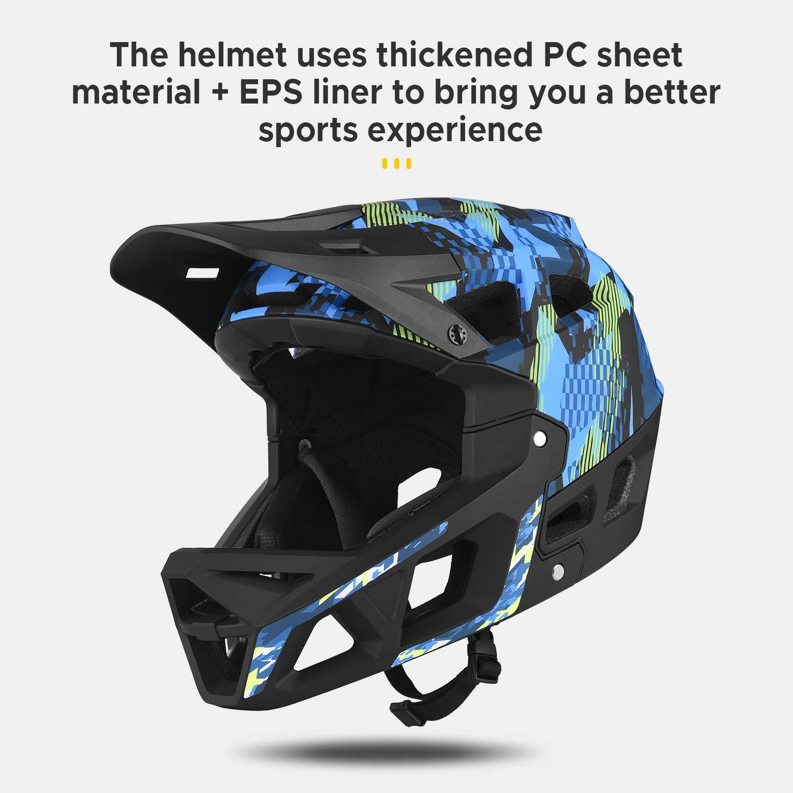 Adult Full Face Helmet Full Face Helmet Outdoor Camouflage Mountain Bike Speed Drop Cycling Helmet