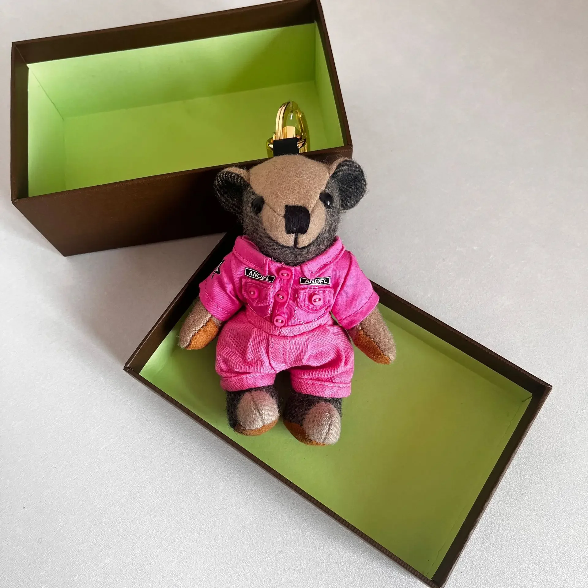 

2025 new B Family handcrafted bear windbreaker backpack pendant Car keychain