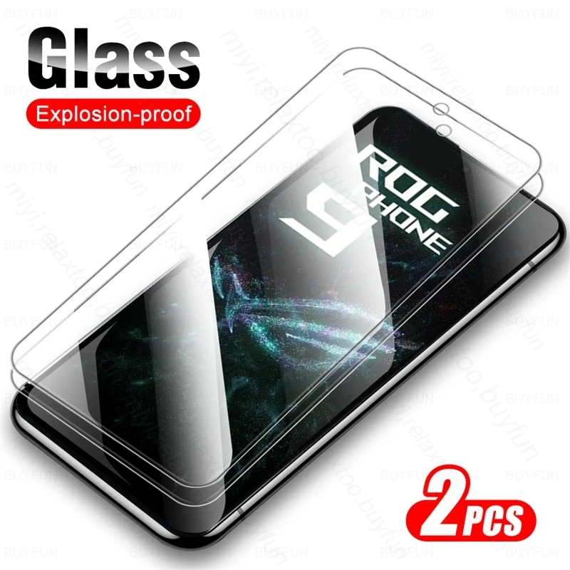 2Pcs Protective Glass Case for Asus ROG Phone 9/9 Pro 5G Protect Glass on ROGPhone 9Pro ROGPhone9 ROGPhone9Pro Screen Protector