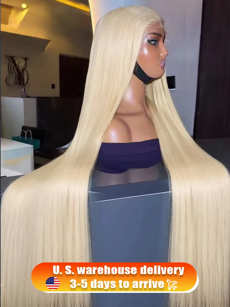 

250 Density Straight 613 Honey Blonde 30 40 Inch 13x6 lace Front Wigs 13x4 HD Transparent Lace Frontal Human Hair Wig Brazilian