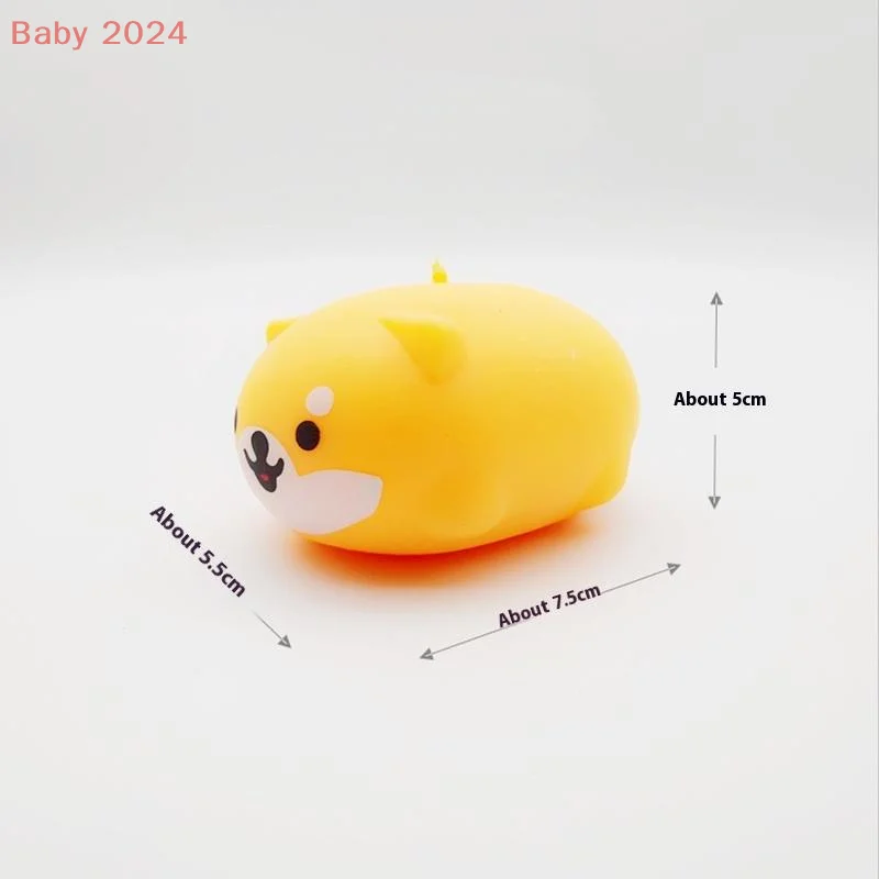 Jouet doux à presser pour chien Animal à montée lente, balle anti-Stress pour enfants et adultes, jouet Squishy Animal de dessin animé pour chiot