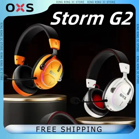 OXS Storm G2 Wireless Gaming Headset 50mm Full-Frequency Dynamic 7.1 Surround Sound Headset 25ms Ultra-low Latency Headphones