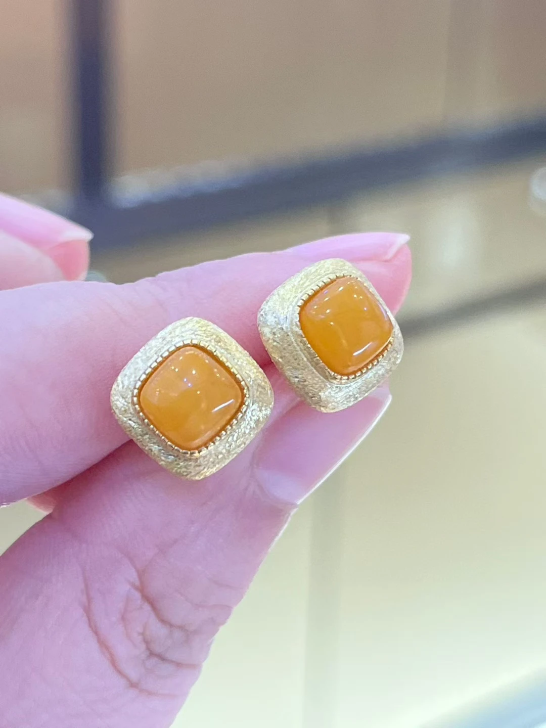 

Сертифицированное серебро 925 пробы, натуральный балтийский желтый янтарь, серьги-гвоздики из золота 18 карат с толстым покрытием, драгоценные камни, серьги-подушки, ювелирные изделия, бижутерия