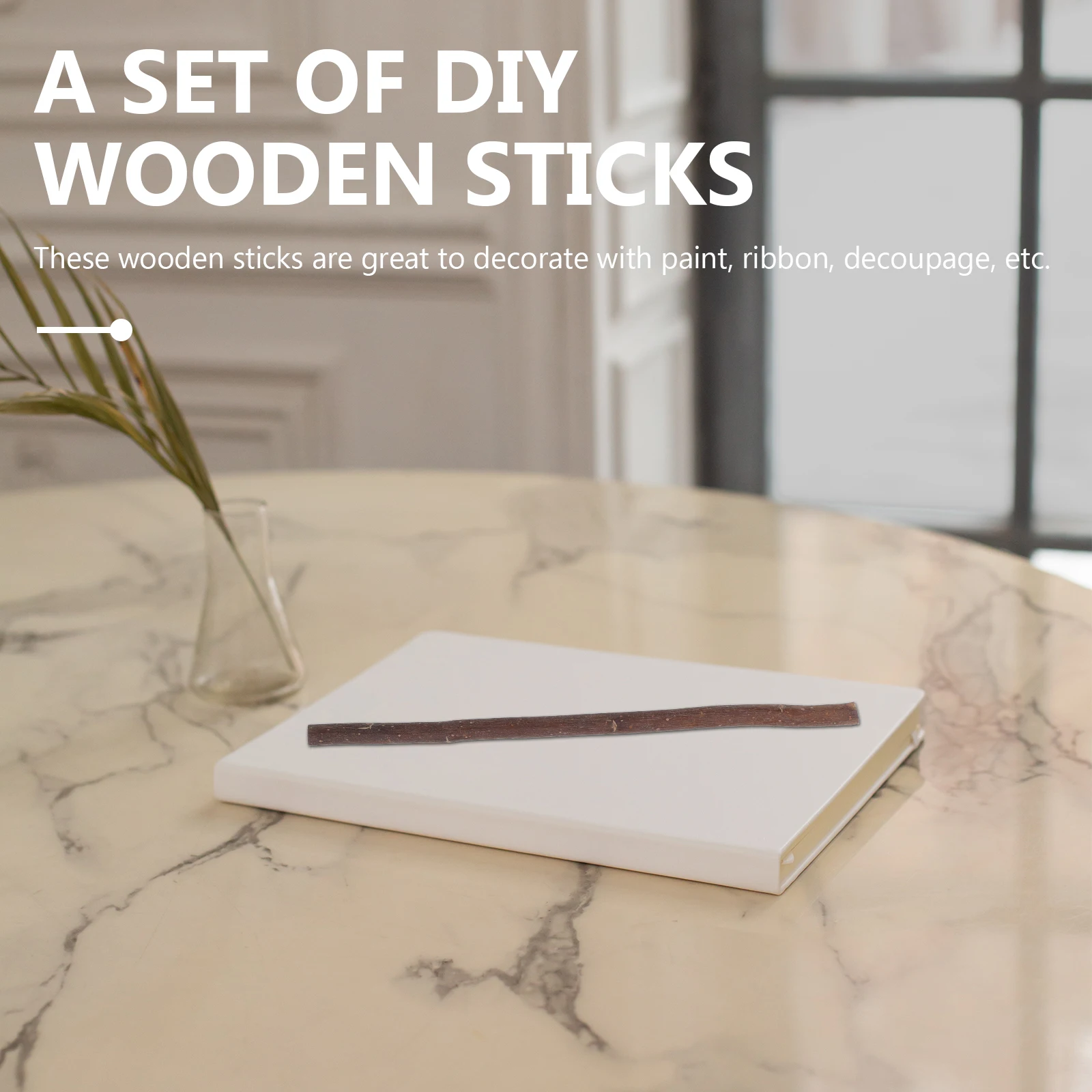 

40pcs Diy Craft Branches High Quality Wooden Sticks Natural Color Durable Exquisite Diy Accessories For Decor Tags Photo Props