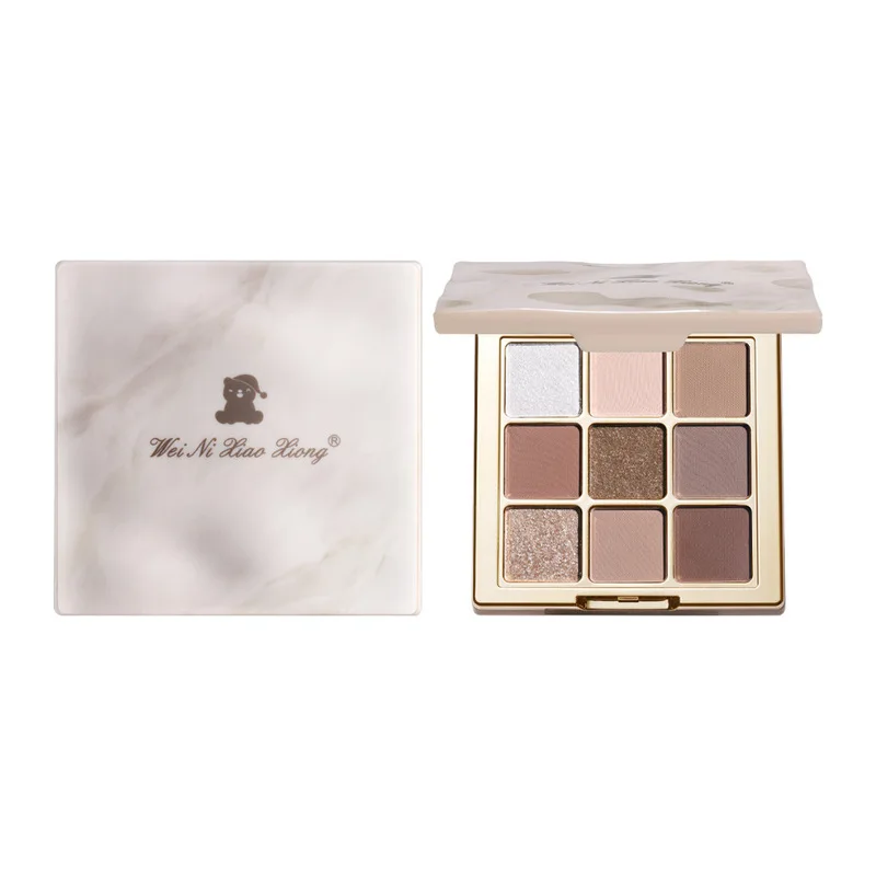 Little Bear Moonlight Dreamy 9-color Diamond Matte Eyeshadow Cross-border Export Network Mainly Promotes 9 Colors