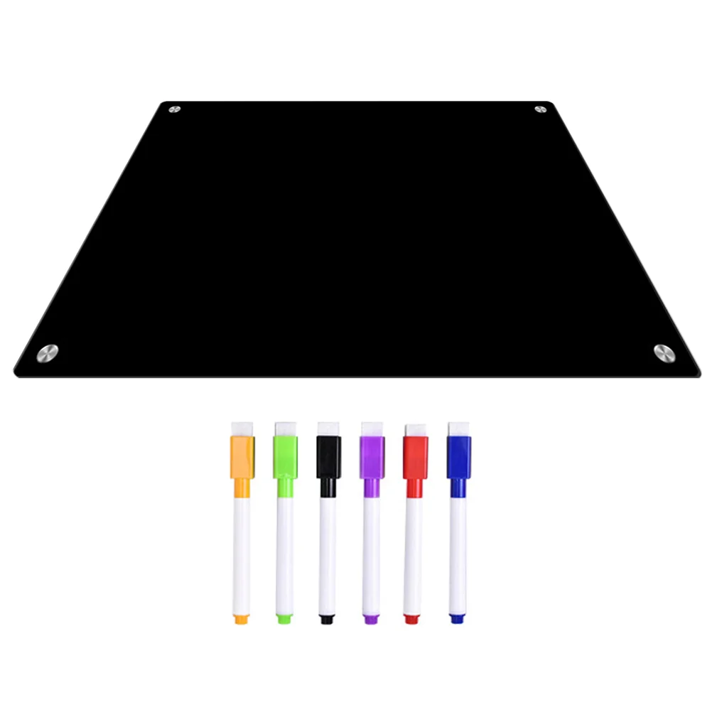 Fridge Board for Magnetic Practical Dry Erase Acrylic Clear Planning Boards Message Fridge