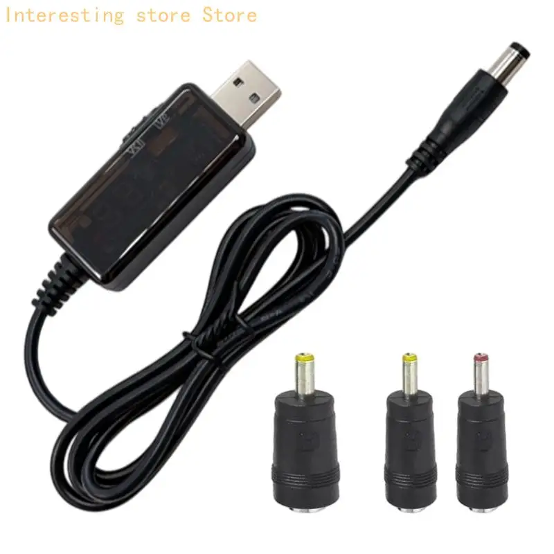 Voltages Adjustable Display Cable for LED Lights, Small Electronics, Everyday Desk, Spare Travel, and Home Use Space 55KC