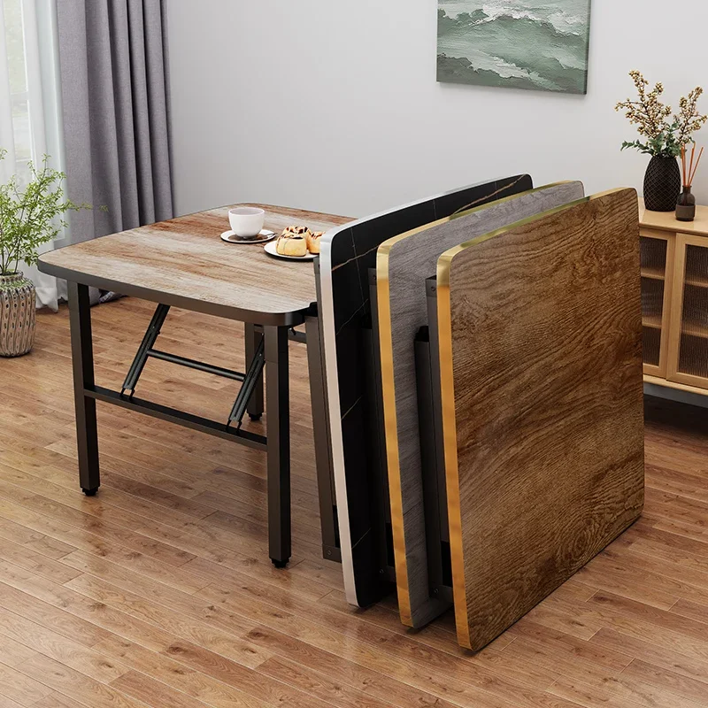 

Folding household dormitory small square table outdoor portable stall barbecue table