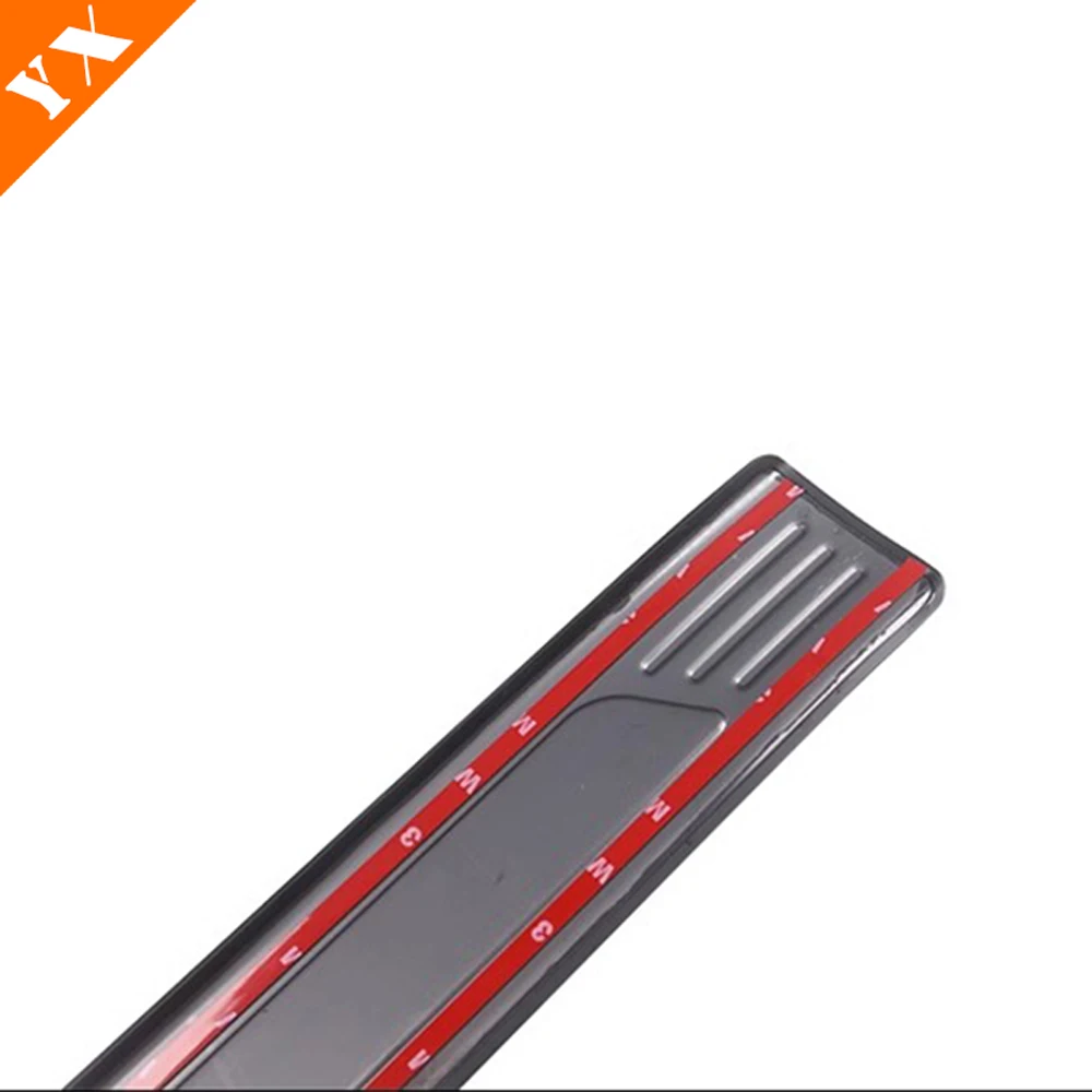 For Trumpchi GAC Emzoom GS3 2023-2024 Car Door Sill Scuff Plate Welcome Pedal Protection Stainless Black Garnish Accessories