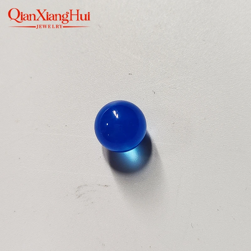 6mm - 20mm Size Transparent Lab Grown Star Sapphire Blue Color Sphere Shape Ball Shape Corundum Without Hole Loose Gem Stone