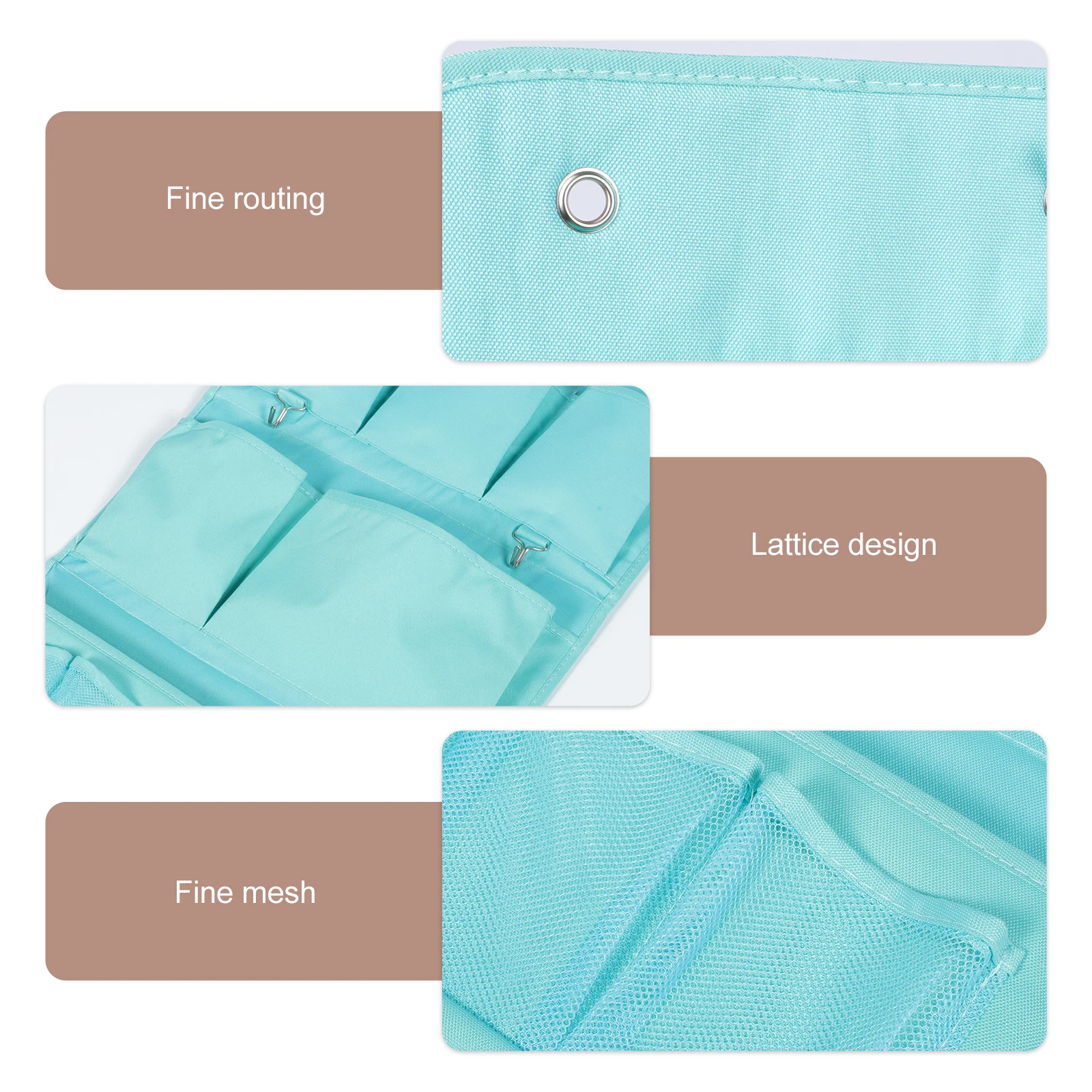 

Fabric Storage Bag Wall Mount Hanging Organiser Wall-mounted Pockets 600d Oxford Cloth Bags Home