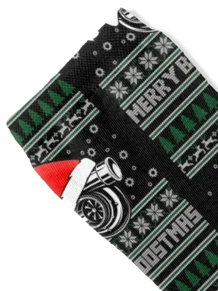 Merry Boostmas - Turbo - Ugly Christmas Socks new in's Crossfit Socks Girl Men's