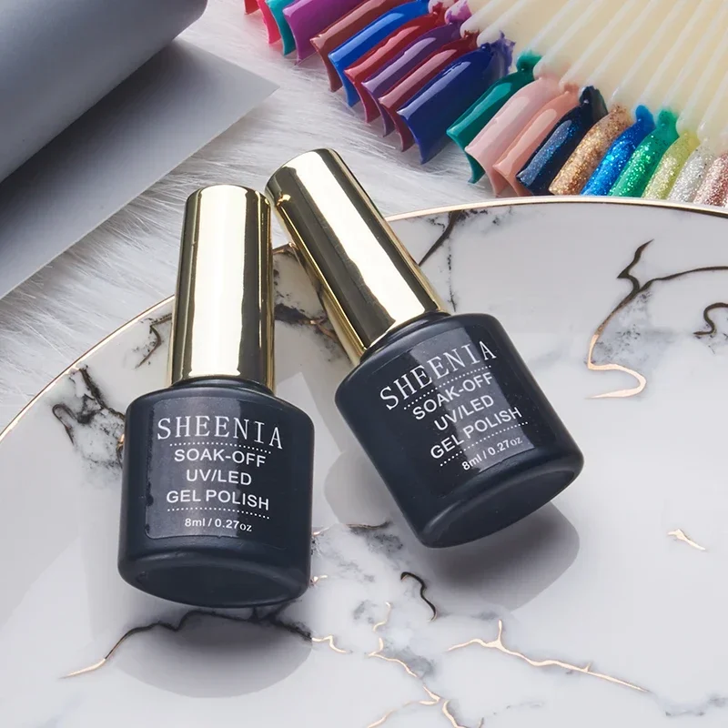 Sheenia Nail Tips Glue Gel 8ml uv Glue for false Nail Gel Polish Manicure Hybrid Gellac Multi-function Strong Gel Nail Polish 6