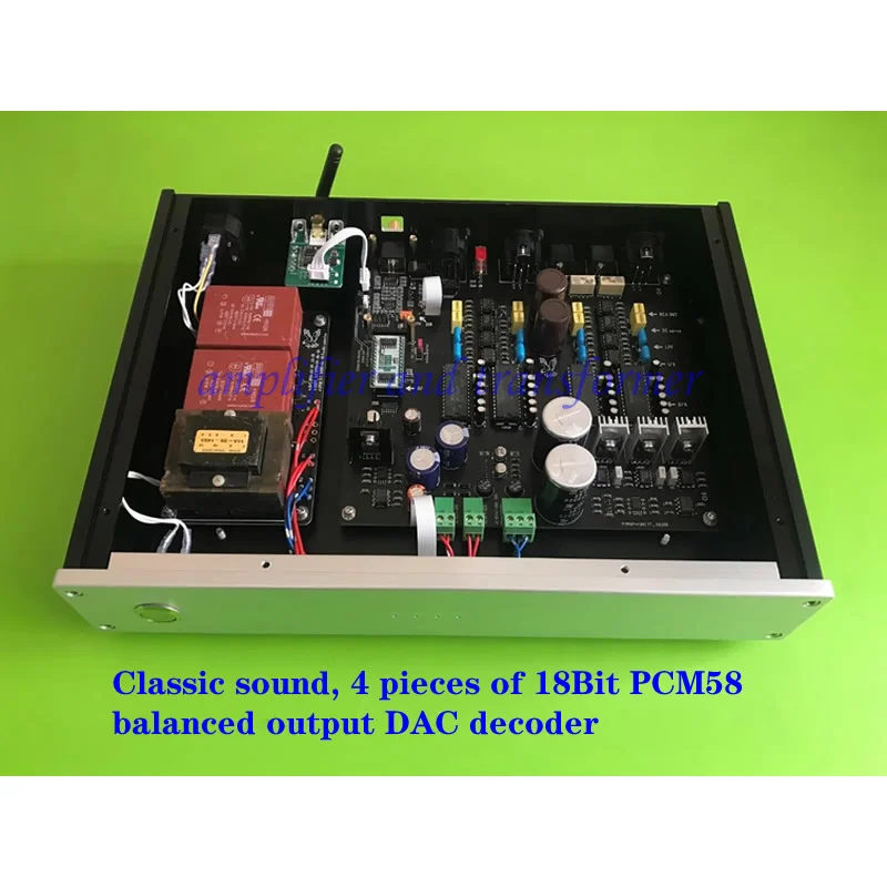 Classic sound, 4 pieces of 18Bit PCM58 balanced output DAC decoder