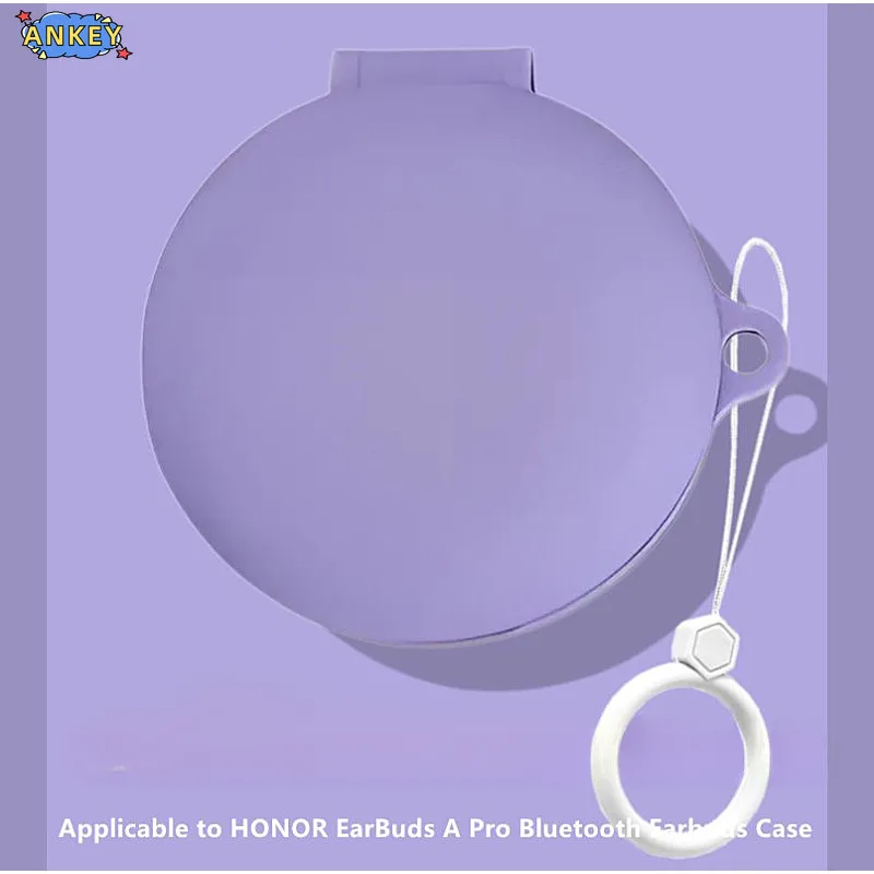 for Honor EarBuds A Pro Case Protective Earphone Cover Ring Anti-fall Soft Silicone Wireless Bluetooth Earbuds Shell Carrying