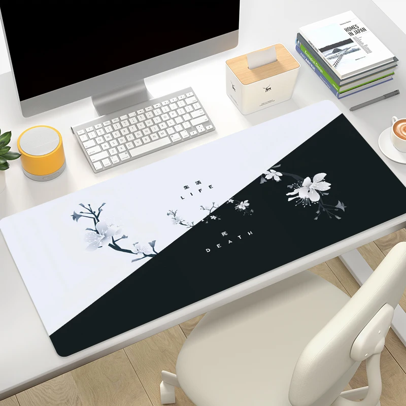 Flowers Moused Pad Mouse Death Xxl Mousepad Anime Life Desk Mats Computer Tables Table Mat Playmat Deskmat Deskpad Gamer Cabinet