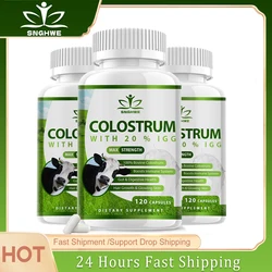 Bovine Colostrum Powder Capsules 1000mg 20%IgG Promote Gut Digestive Health Boost Immune System Enhance Muscle Growth & Repair