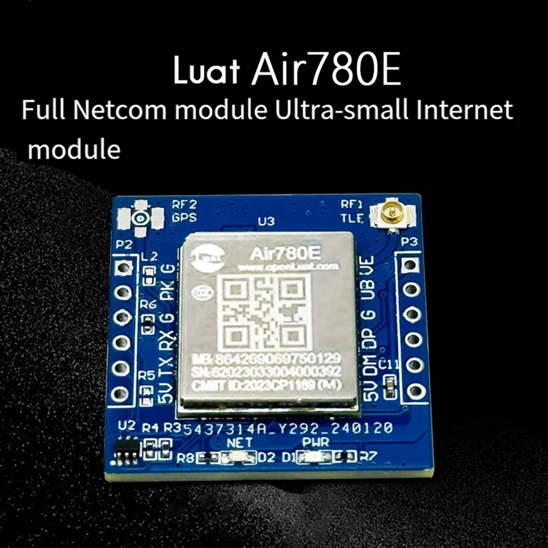 4G Module Luat Air780e Full Netcom Module Mini Iot Serial Communication Data Transmission DTU Multifunction Module